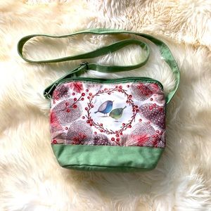 Winter Bird purse bag crossbody tote quilted fun cute